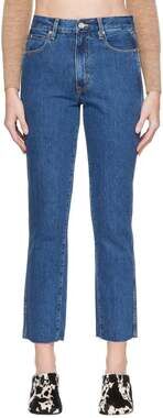 SLVRLAKE Hero Jeans US 25 Womens Blue Stones Throw Denim Pants $280